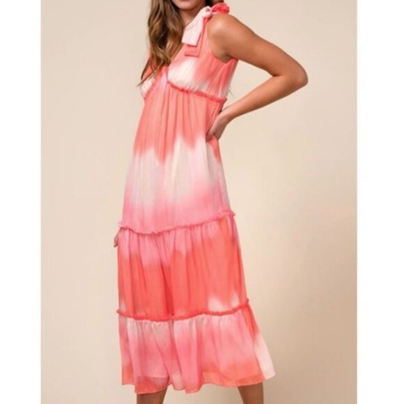 Adelyn Rae Peachy Beachy Maxi. Fairycore.  Coastal. - Picture 1 of 13